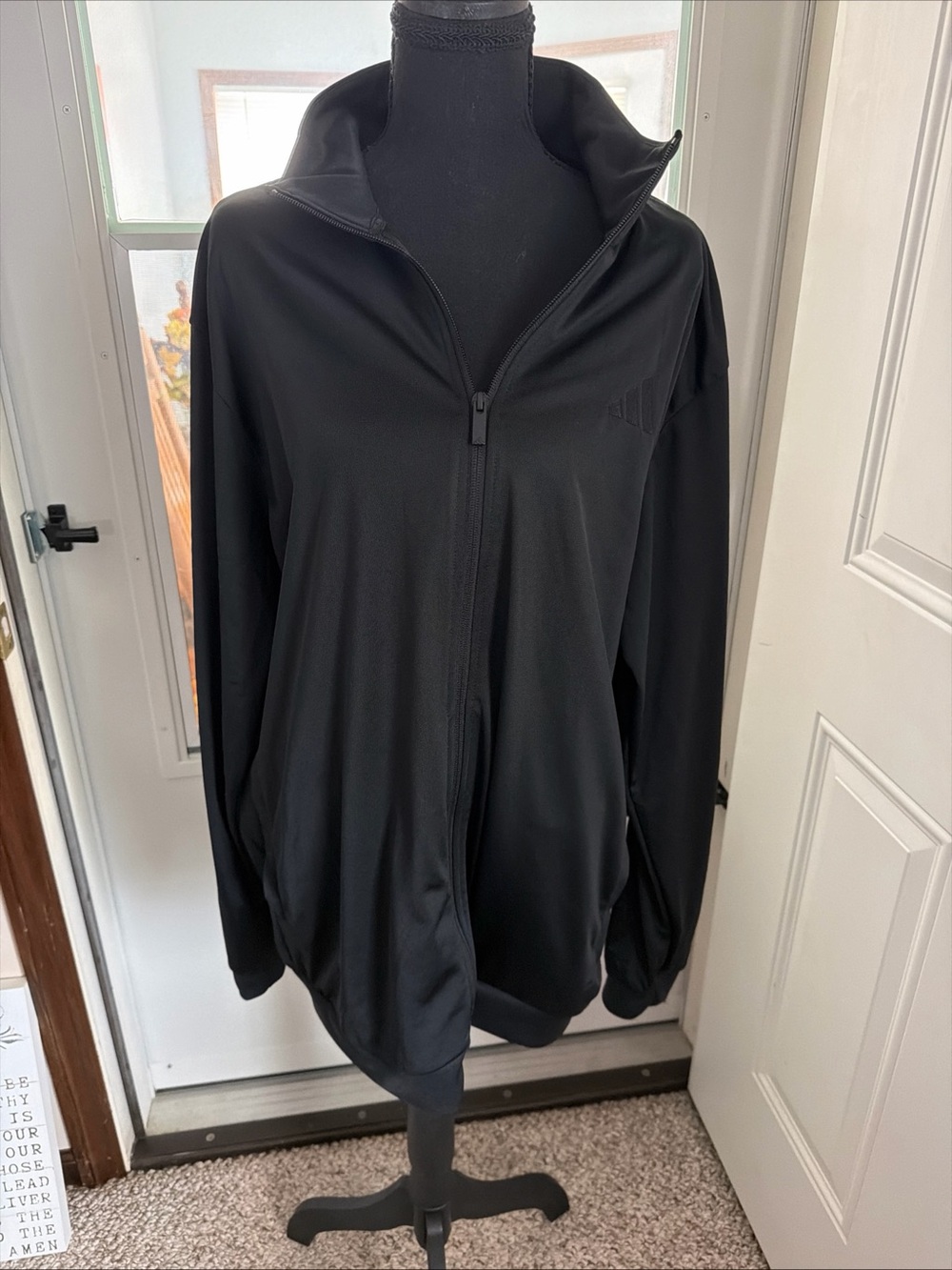 adidas Black Lightweight Full-Zip Training Jacket
